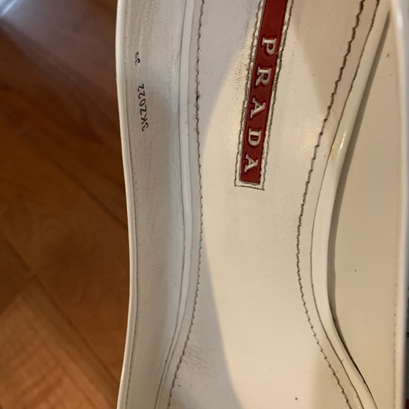 Prada White Wedge Sandal With Open Toes - Picture 8 of 8